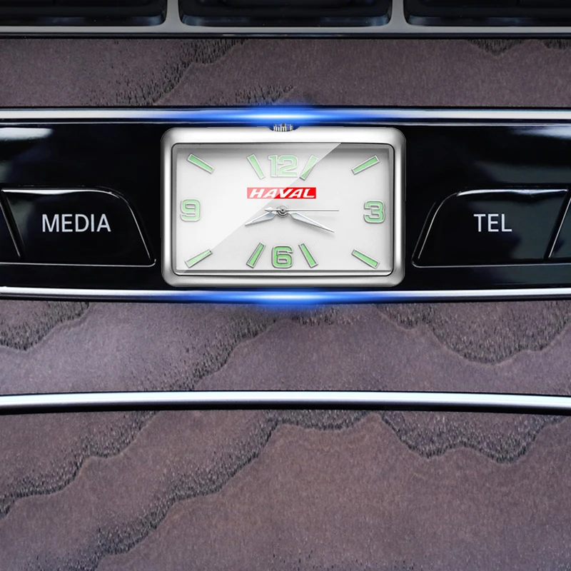 Светящиеся Безопасные Автомобильные маленькие квадратные часы приборной панели