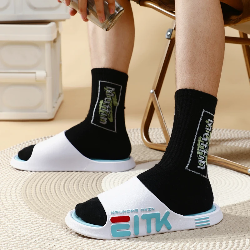 Удобные мужские Летние Повседневные тапочки мягкие молодежные модные сандалии