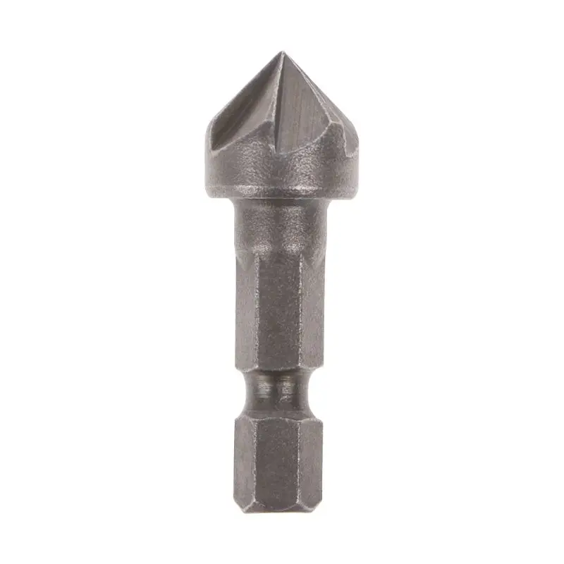 

6 Flute Countersink Drill Bit 90 Degree Point Angle Chamfer Cutting Woodworking Tool