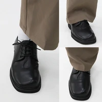 new special shaped toe male daily leather shoes modern mens casual low top personalized lace up oxfords