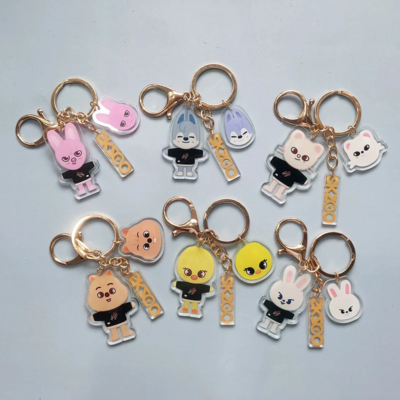 

KPOP Stray Kids Japanese special "Scars" cartoon skzoo with the same key chain backpack pendant accessories gift fan collection