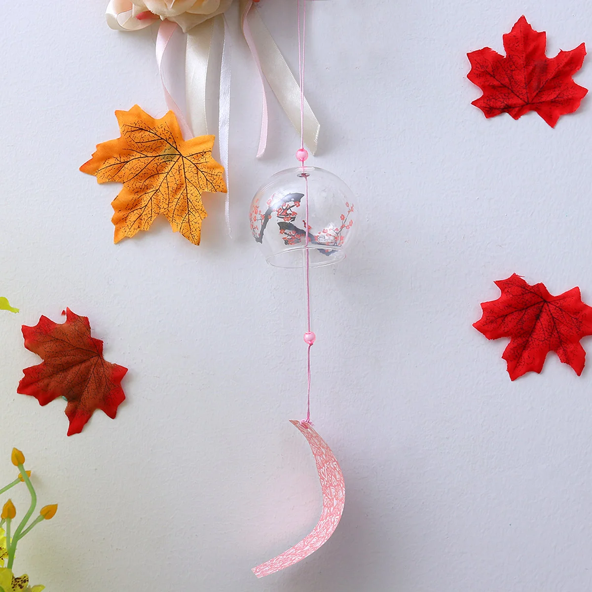 

Japanese Style Creative Little Wind Chimes Wintersweet Hanging Wind Bell Outdoor Indoor Ornaments Home Car Decoration Birthday