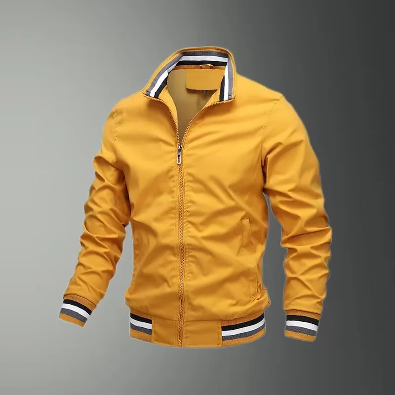 Golf Jacket 2023 Spring and Autumn New Men's Windproof Cycling Zipper Casual Work Jacket Fashion Outdoor Adventure Tops Jacket