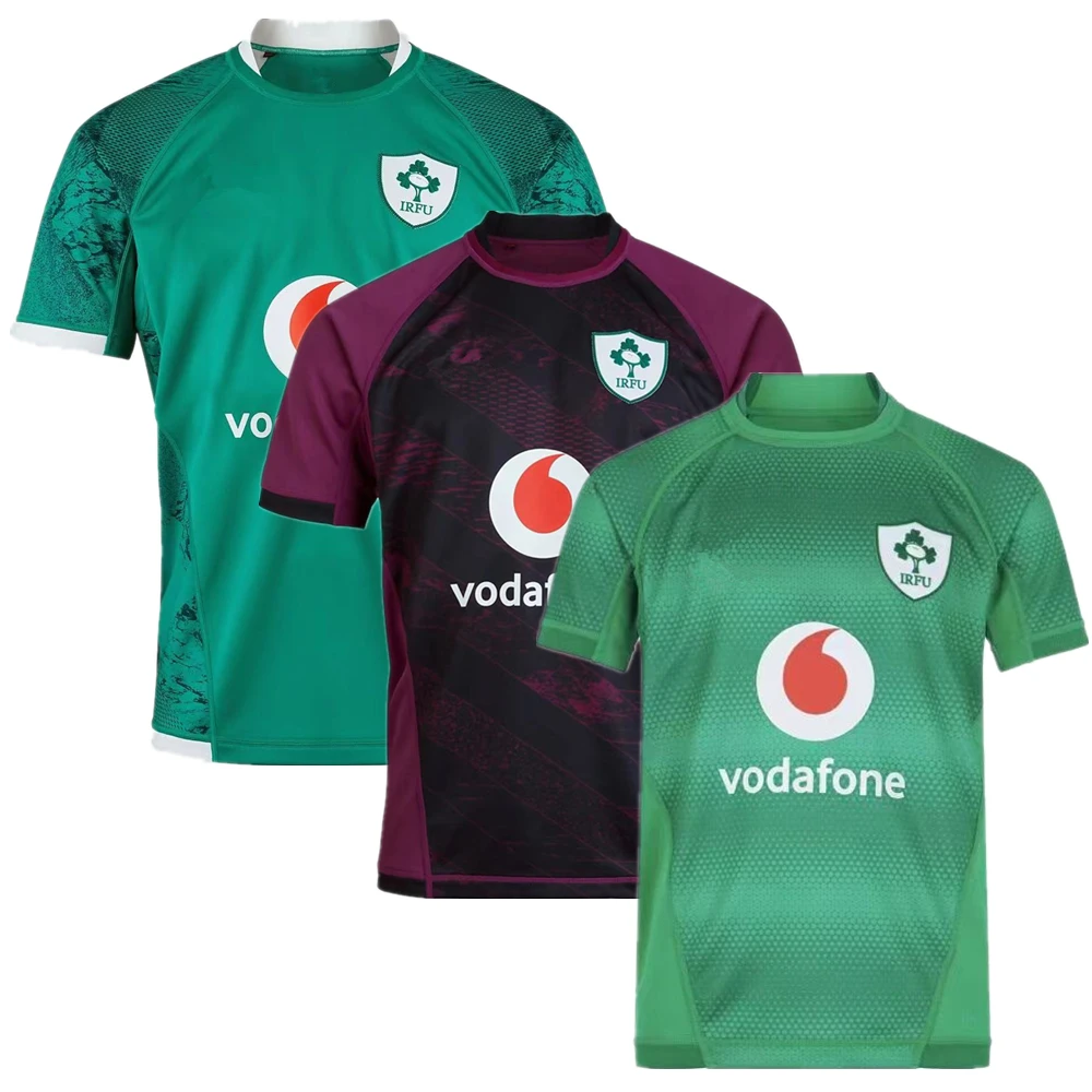 

New style 2023 Ireland Rugby Jersey home away jerseys rugby shirt big size 5xl Custom name and number