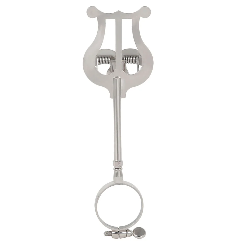 

1 Pc Durable Clarinet Stand Portable Score Marching Stand (Silver)