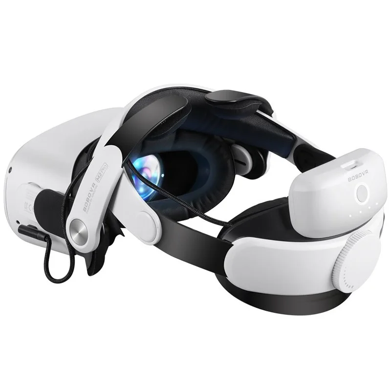 

Ремешок на голову для аккумулятора M2 Pro для Oculus Quest 2 Elite Halo, ремешок с аккумулятором на 5200 мАч для аксессуаров Meta вопросы 2 VR
