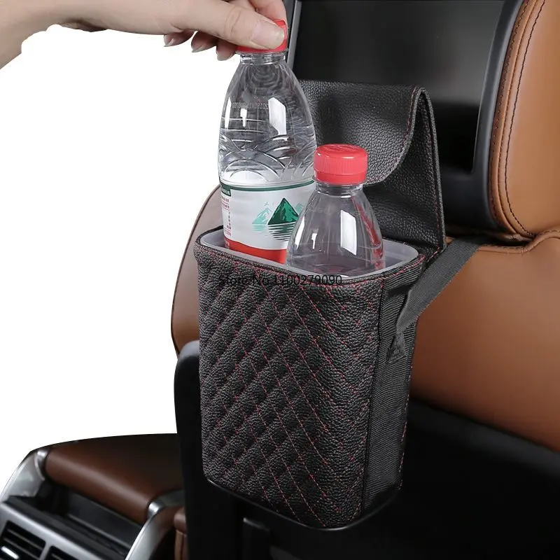 

Автомобильный мешок для мусора, подвесная сумка для хранения на спине сиденья, карманный контейнер, внутренние аксессуары для автомобиля