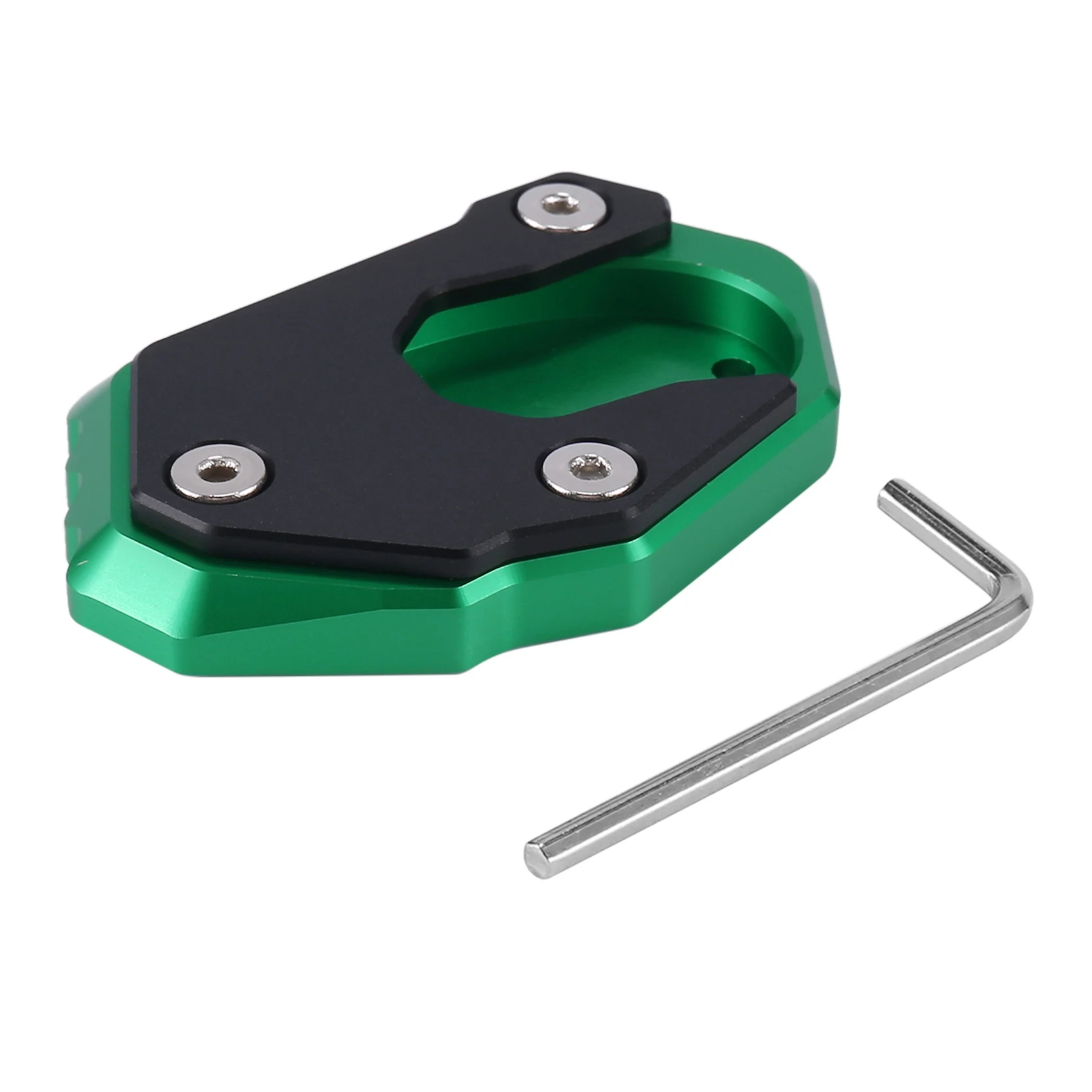 

Kickstand Plate Extension Pad Stand Enlarger for Kawasaki Z900 Z900RS SE 2022 Z1000 Z1000SX ER6N Z650 ZX6R(Green)