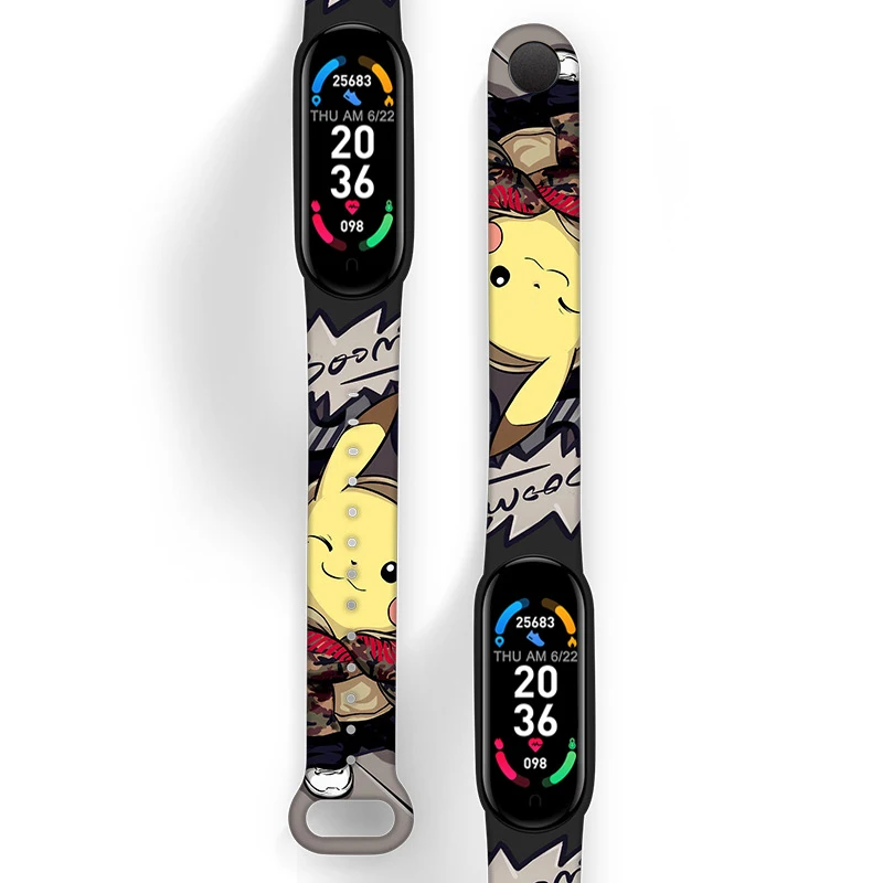 Original 2022 Pokemon Pikachu Smart Digital Watch Rechargeable Bracelet Sports Children's Birthday GiftClock |