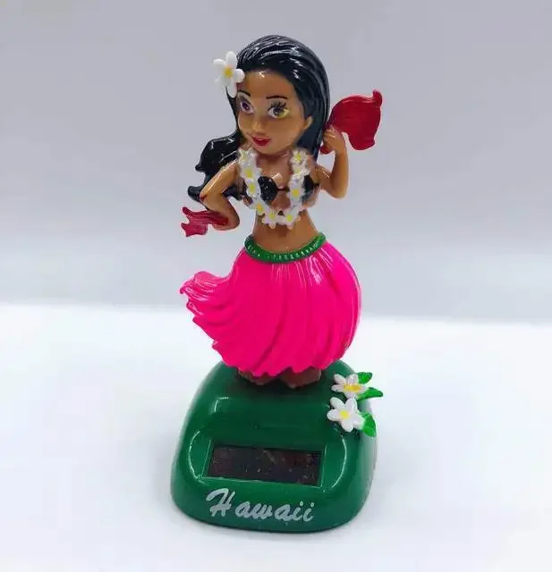 

Солнечная энергия Hawaii Girl Hula Bobbling Танцующая игрушка Декор приборной панели автомобиля Потрясающая голова Игрушки Авто интерьер Украшения автомобиля Украшения