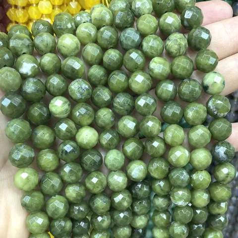 Зеленый нефрит бусины-разделители SYSRXLR 6 8 10 мм