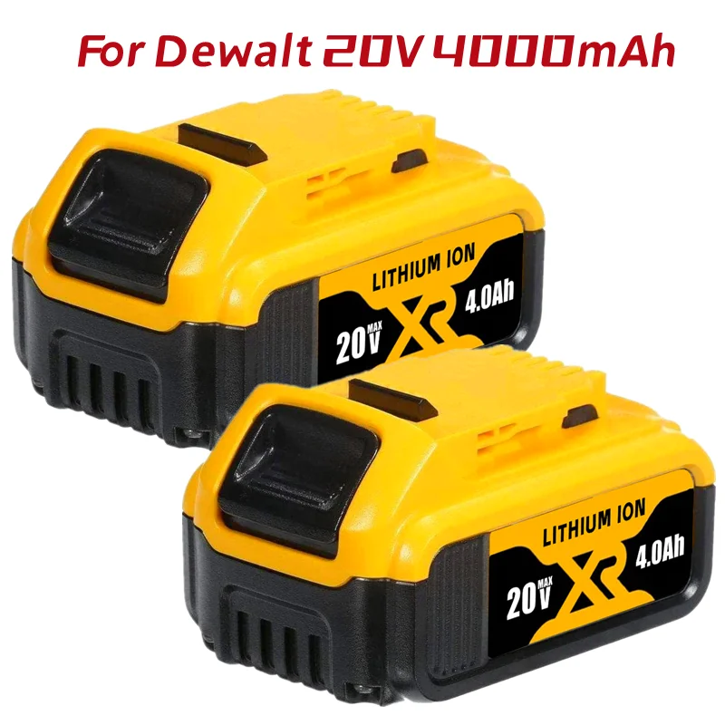 

DCB184 18V/20V MAX XR 4.0Ah Li-ion Replacement Battery for Dewalt 20V Batteries Compatible DCB200 DCB180 DCB181 DCB201 DCB182