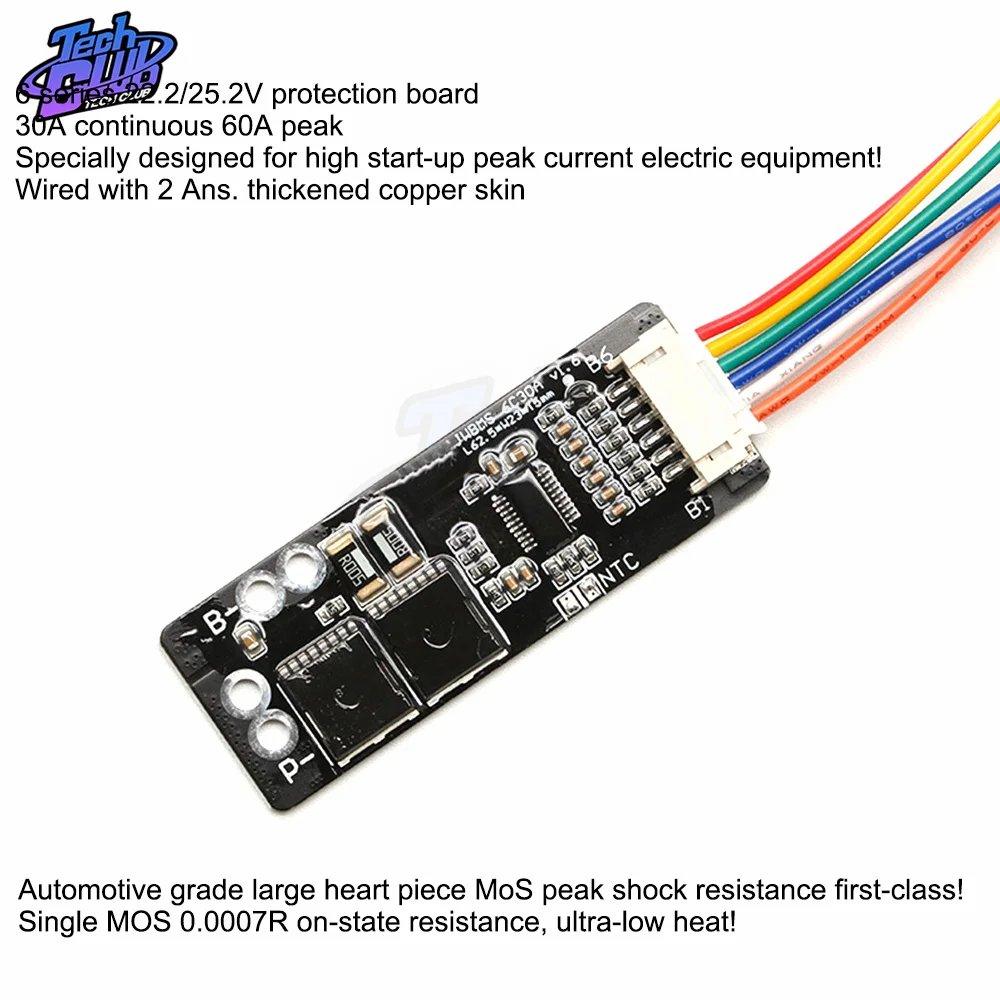 

6S 30A/7S 30A/6S 50A/7S 50A BMS Board with NTC for 3.7V Ternary Lithium Battery Protection Board/BMS 7S/BMS 6S Board Power Tool