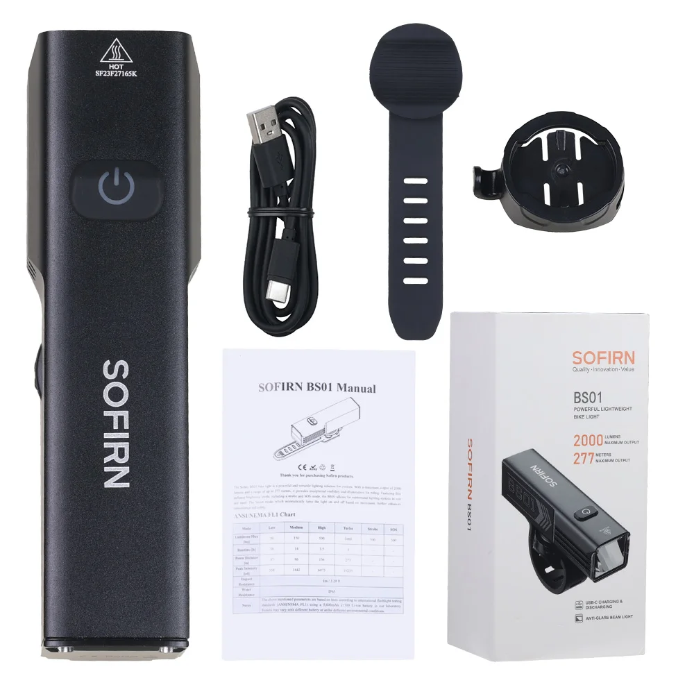 

Sofirn BS01 Фонарь для велосипеда 2000lm