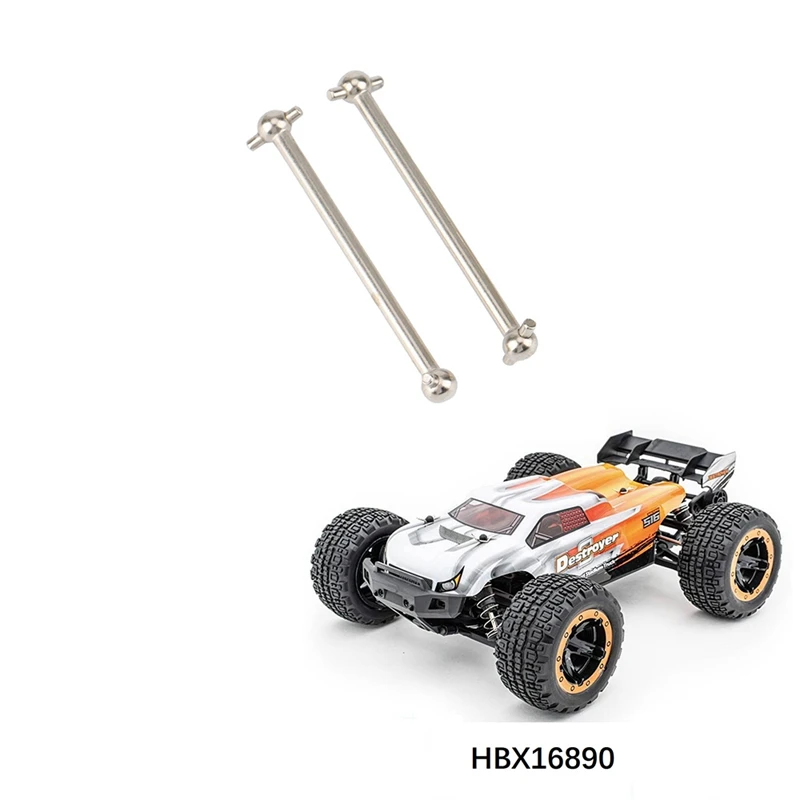 Фото 2 шт. металлический задний приводной вал Dogbone для HAIBOXING HBX 16889 16889A 16890 16890A SG1601 SG1602 1/16 обновленные детали для радиоуправляемых автомобилей №5