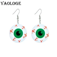 yaologe new round eye colorful drop earrings ladies fashion style elegant classic jewelry accessories party wholesale bijoux