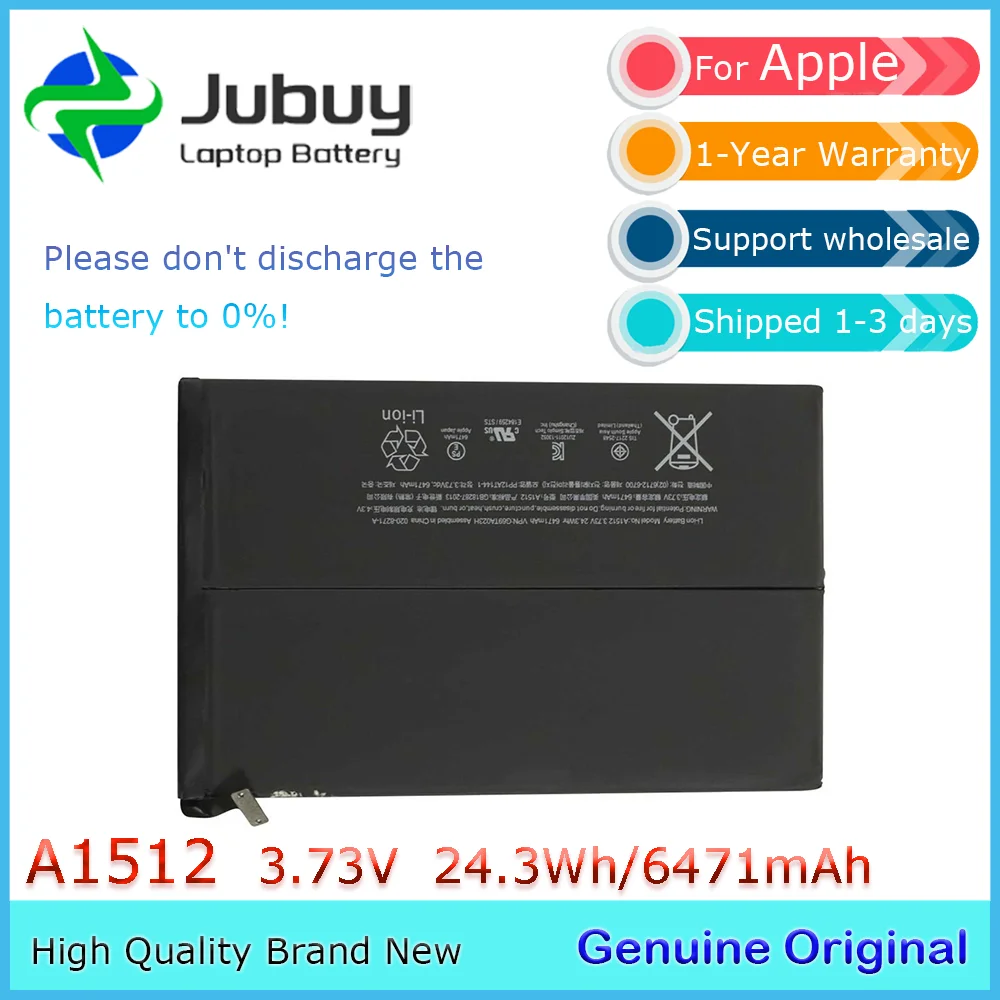 A1512 3 73 В 6471 мАч оригинальный аккумулятор для ноутбука Apple iPad Mini 2 A1489 A1490 A1491 A1599 A1600