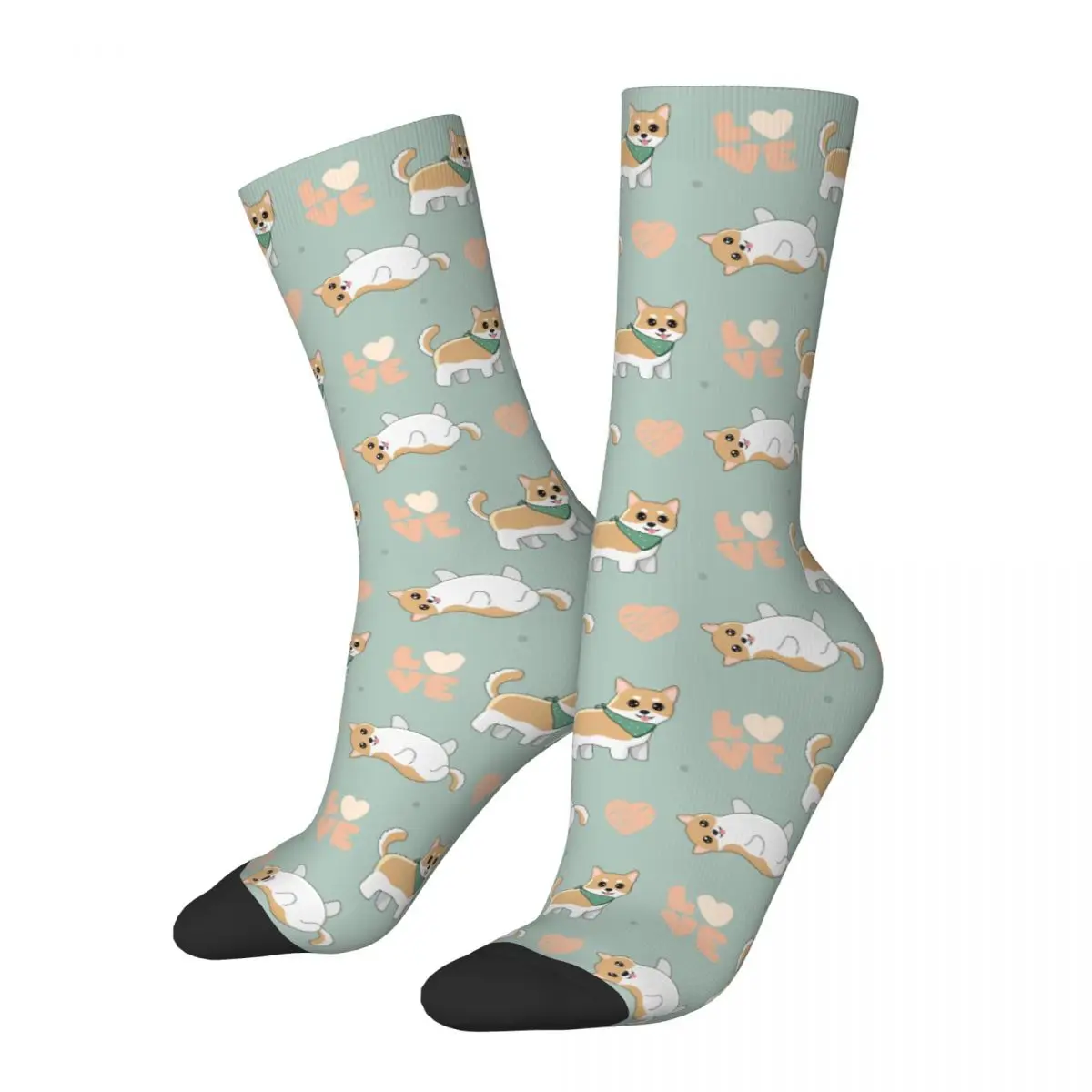 S Gift For Animal Dog Lover Sweat Absorbing Crew Socks