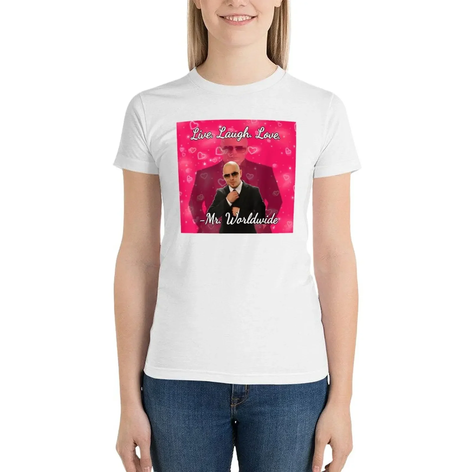 Футболка в стиле питбуля с надписью Mr Worldwide на День святого Валентина милая