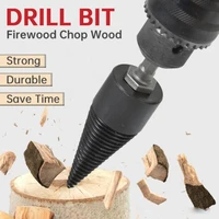 firewood splitter drill electric screwdriver bit for wood log splitter firewood splitter drill bit round woodworking tools