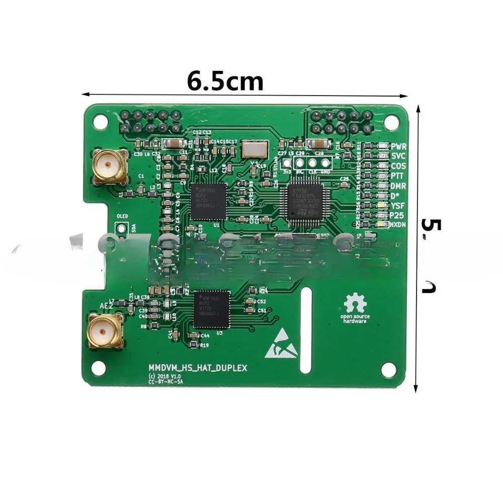 Для дуплексной точки доступа MMDVM поддержка P25 YSF NXDN DMR слот 1 + 2 OLED