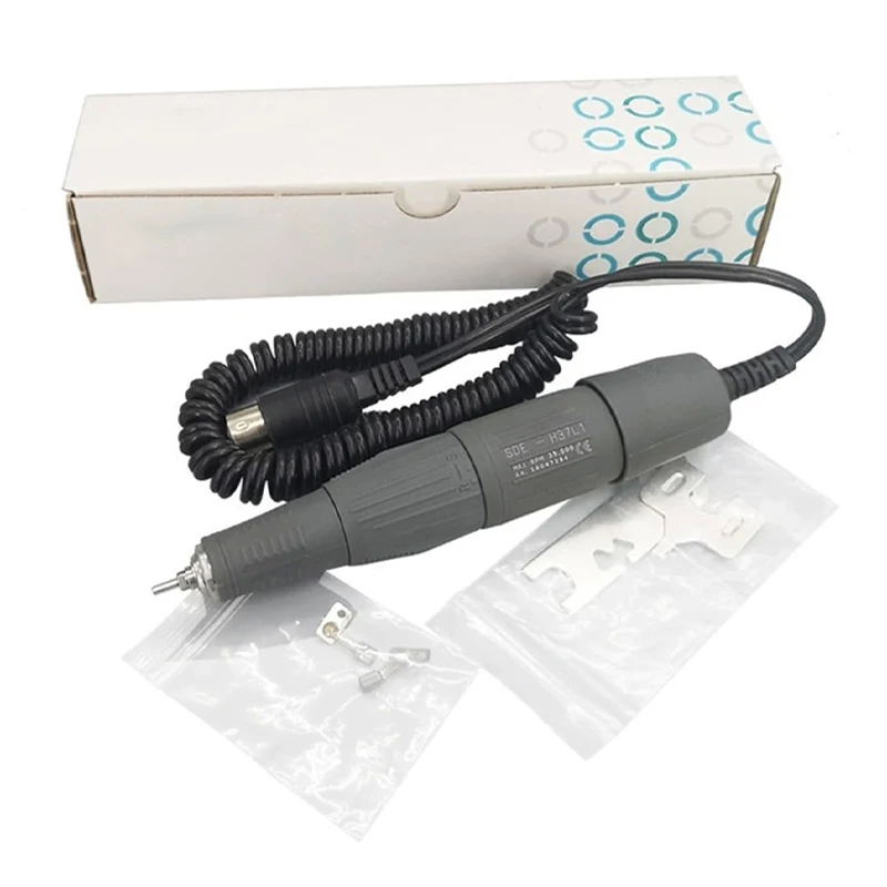 Фото Микромотор для полировки зубов Marathon N3, 35000 об/мин, с ручкой H37L1, для клиник и зуботехнических лабораторий, шлифовальный инструмент, маникюрный фрезер №5