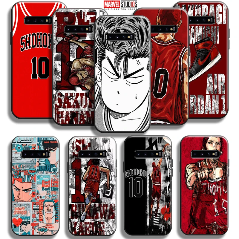 

Чехол для телефона с аниме SLAM DUNK Sakuragi Hanamichi для Samsung Galaxy S10 5G S10E S10 Lite S10 S9 S8 Plus, черный мягкий чехол