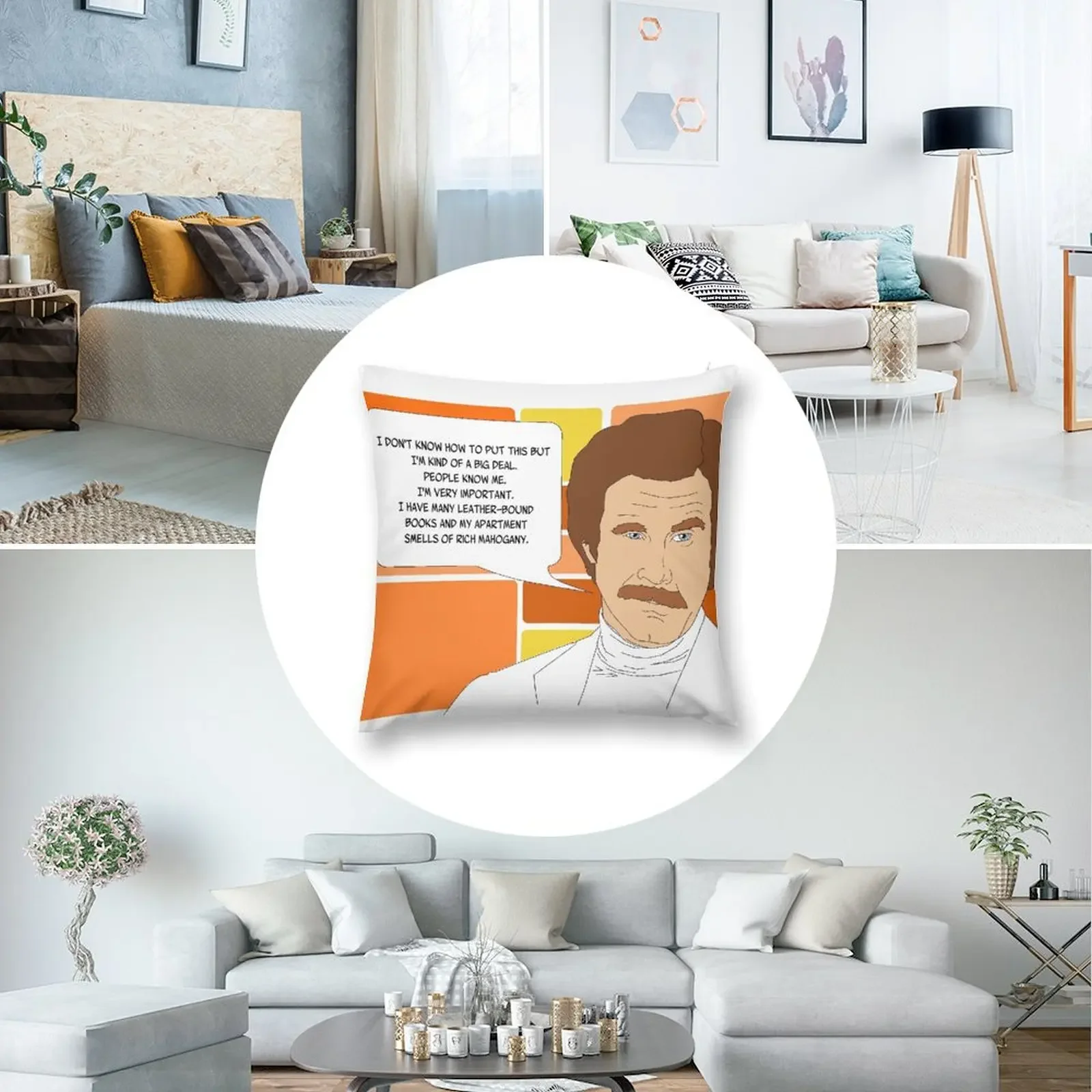 Я Рон Бордо? Декоративная подушка Подушки Чехлы на диван Подушка