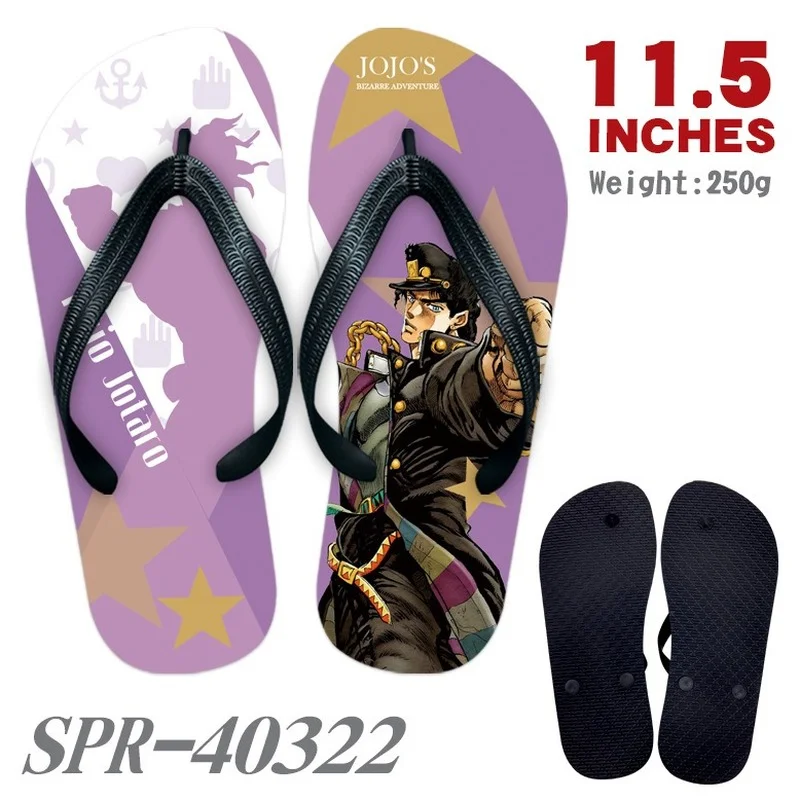 

Anime JoJos Bizarre Adventure Flip-flops Slippers Printed Waterproof Sandals Home Shoes Beach Shoes