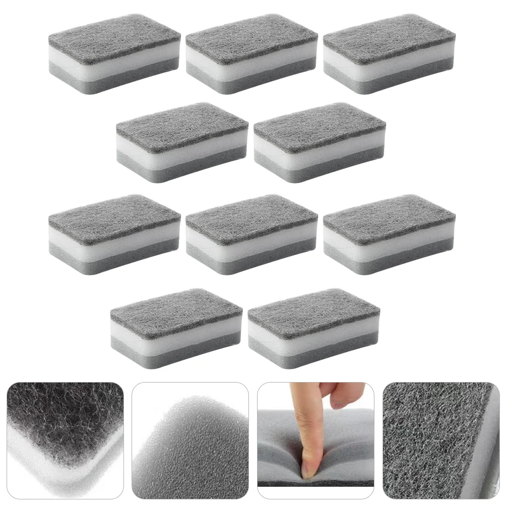 

Sponge Cleaning Dish Scrub Kitchen Sponges Scrubber Washing Pad Scouringdishes Scrubbing Brush Bathroom Dishwashing Sided Pads