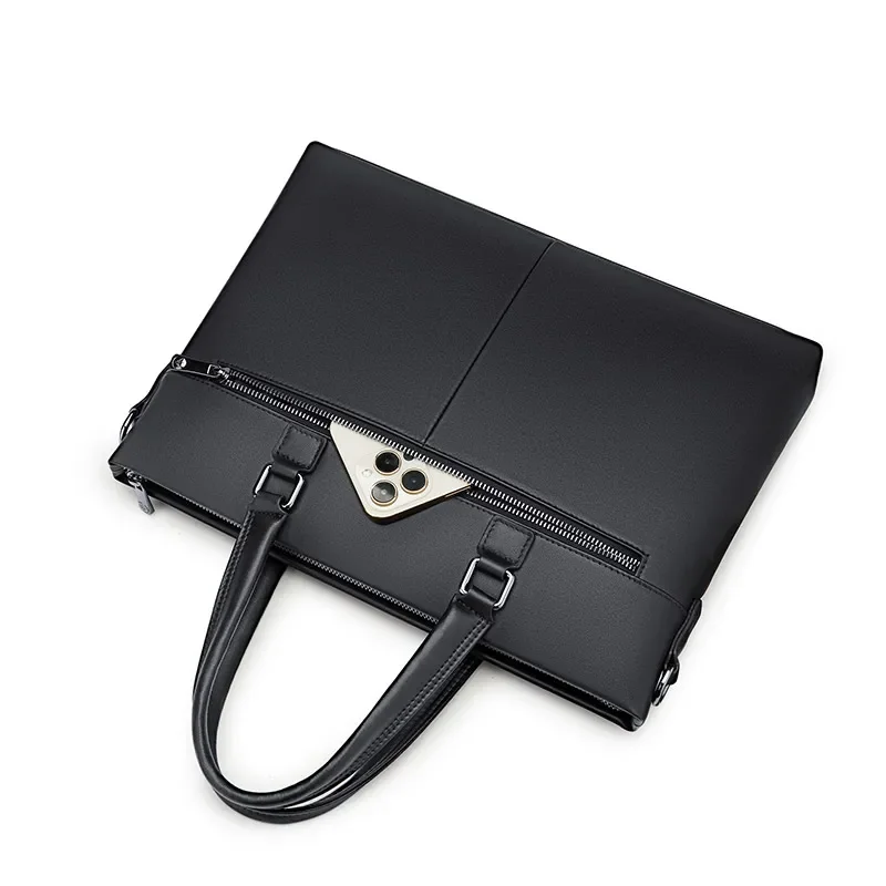 Портфель мужской деловой из воловьей кожи многофункциональная сумка-тоут в