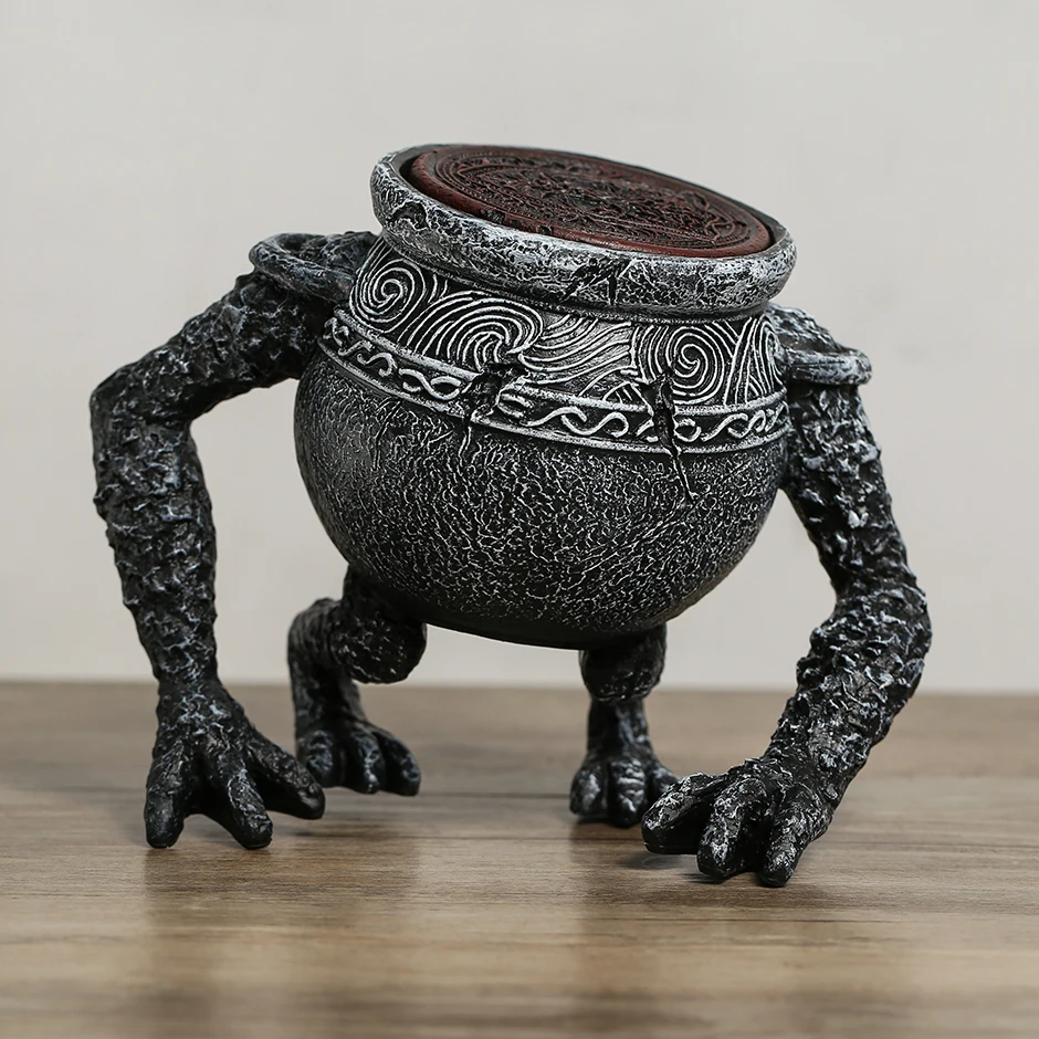 

Elden кольцо Александр воин горшок ваза пепельница емкость для хранения Кукла коллекционная модель декоративная игрушка