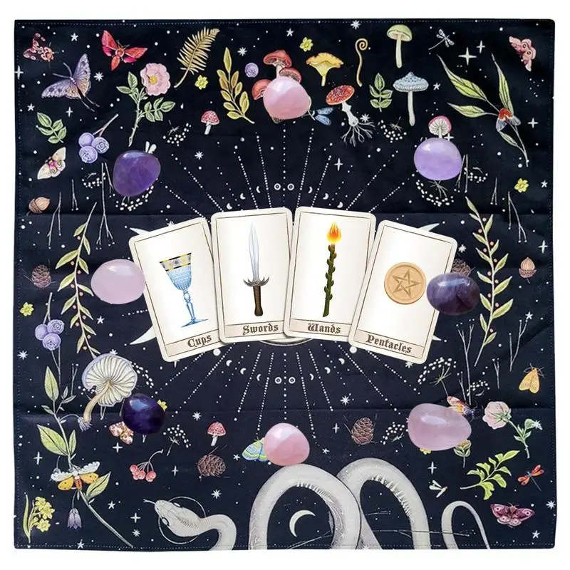 

Кельтский тканевый коврик с тройной Луной и алтарем, коврик для карт, голландский флисовый вечерние тный вечерний Настольный чехол, скатерт...