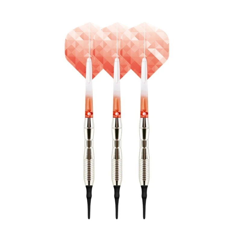 

Professional Iron Barrels PET Flight Set of 3pcs 17g Soft Tip Electronic Darts Sets with Aluminum Shaft Safe Soft Darts