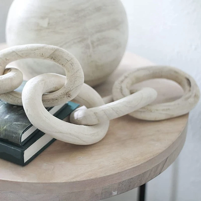 Декоративная деревянная цепочка современный фермерский декор набор украшений