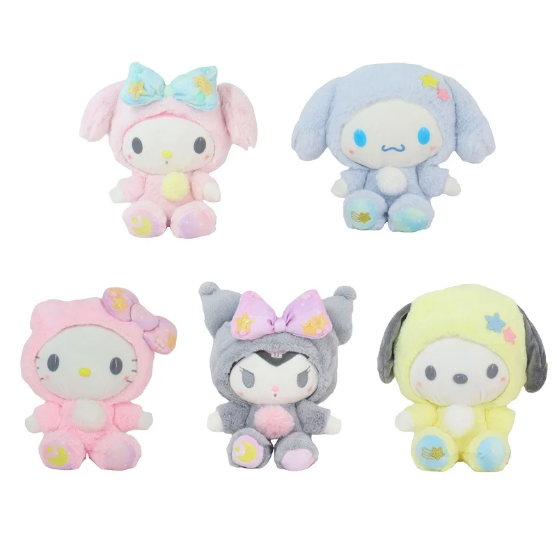 

12 см Sanrio мультяшная плюшевая игрушка Kawali Kuromi Hello KT My Melody Cinnamoroll мягкая кукла кулон игрушки девочка Дети Рождественский подарок