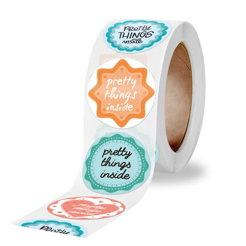 500 шт. круглые красивые детали наклейки для бизнеса | Дом и сад