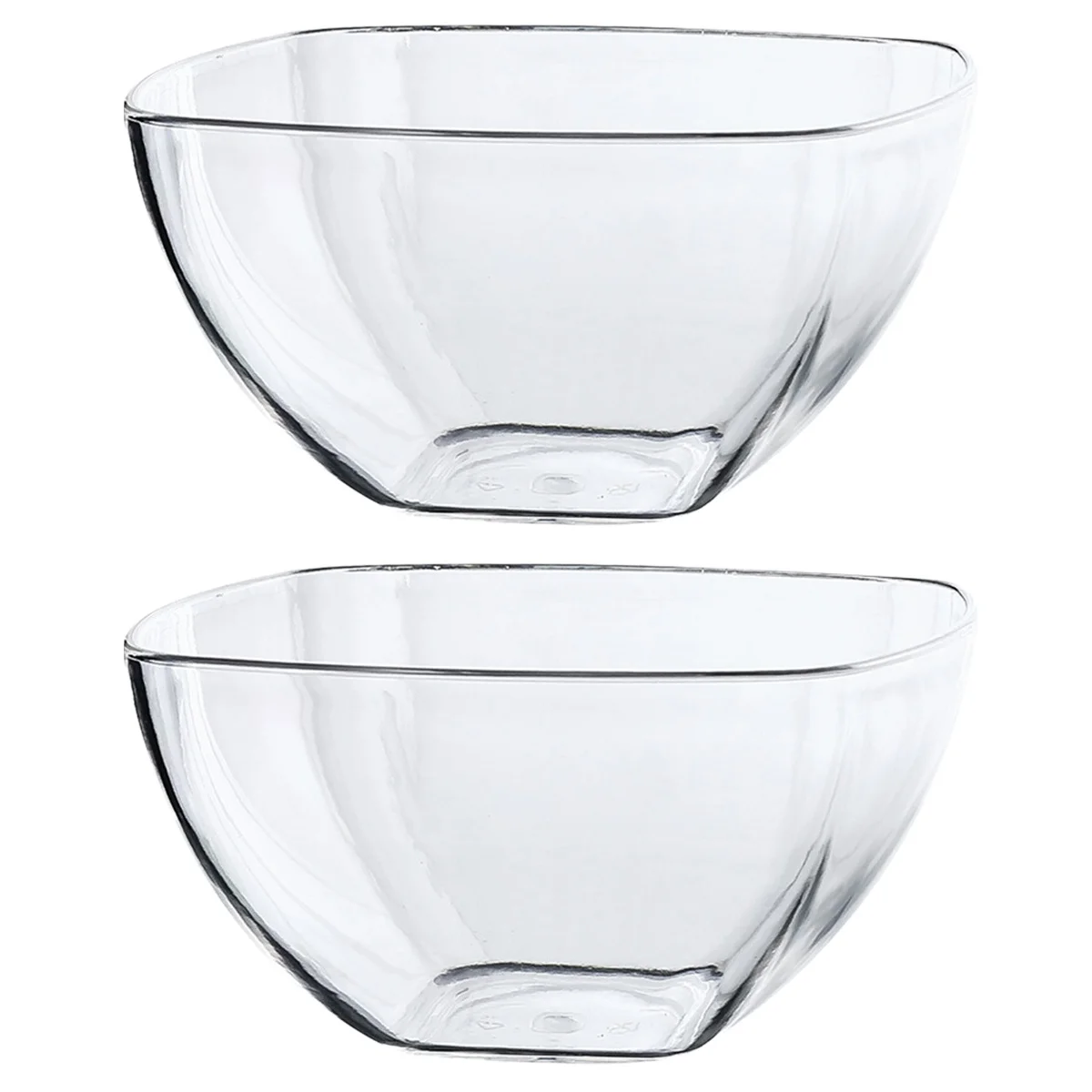 

Bowlbowls Acrylic Fruit Salad Cereal Transparent Dessertsquare Pasta Dish Soup Pinch Crystal Saqure Chip Dip Prep Condiment