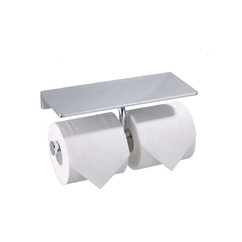 OEM/ODM Bathroom accessories toilet paper holder with storage shelf