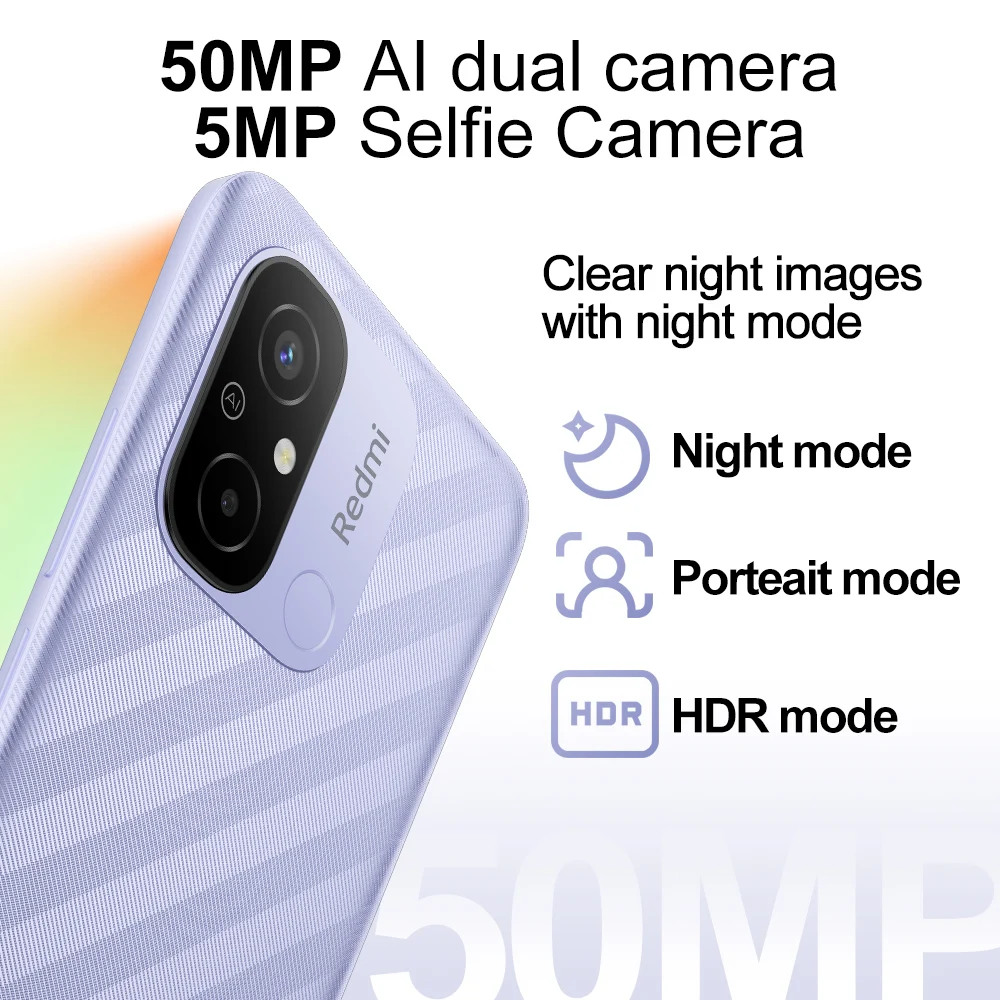 Global Version Xiaomi Redmi 12C Smartphone 64GB/128GB Helio G85 Octa Core 50MP AI Camera 6.71