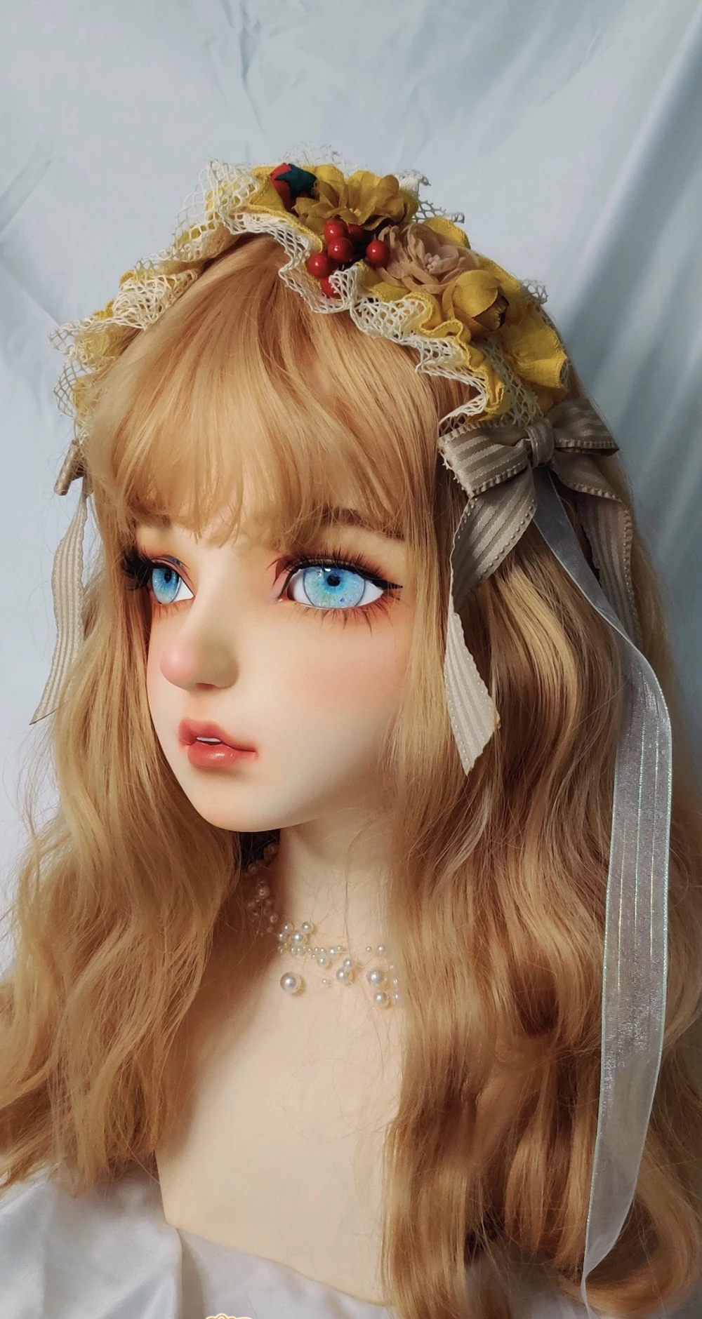 (WDoll)Special Makeup High Quality Handmade Female/Girl Resin Half Head Cute Cosplay Japanese Animego BJD Kigurumi Doll Mask - купить по