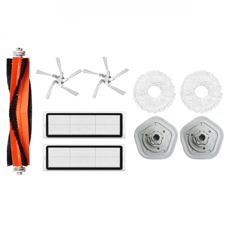 

9PCS Replacement Spare Parts Brush Mop Pads Hepa Filter Fit For XIAOMI MIJIA Dreame W10 Robtic Vacuum Cleaner