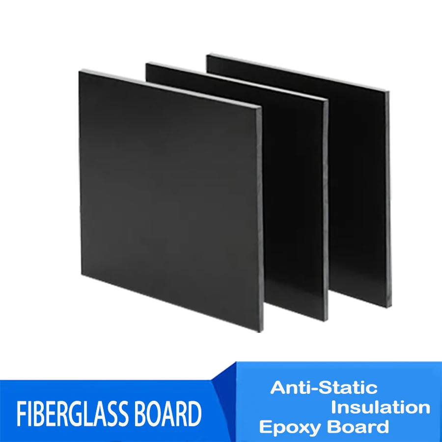 

1pcs 200x250mm Black Glass Fiber Board/anti-Static Epoxy Board/0.5mm-7mm Thickness Insulation Model Material