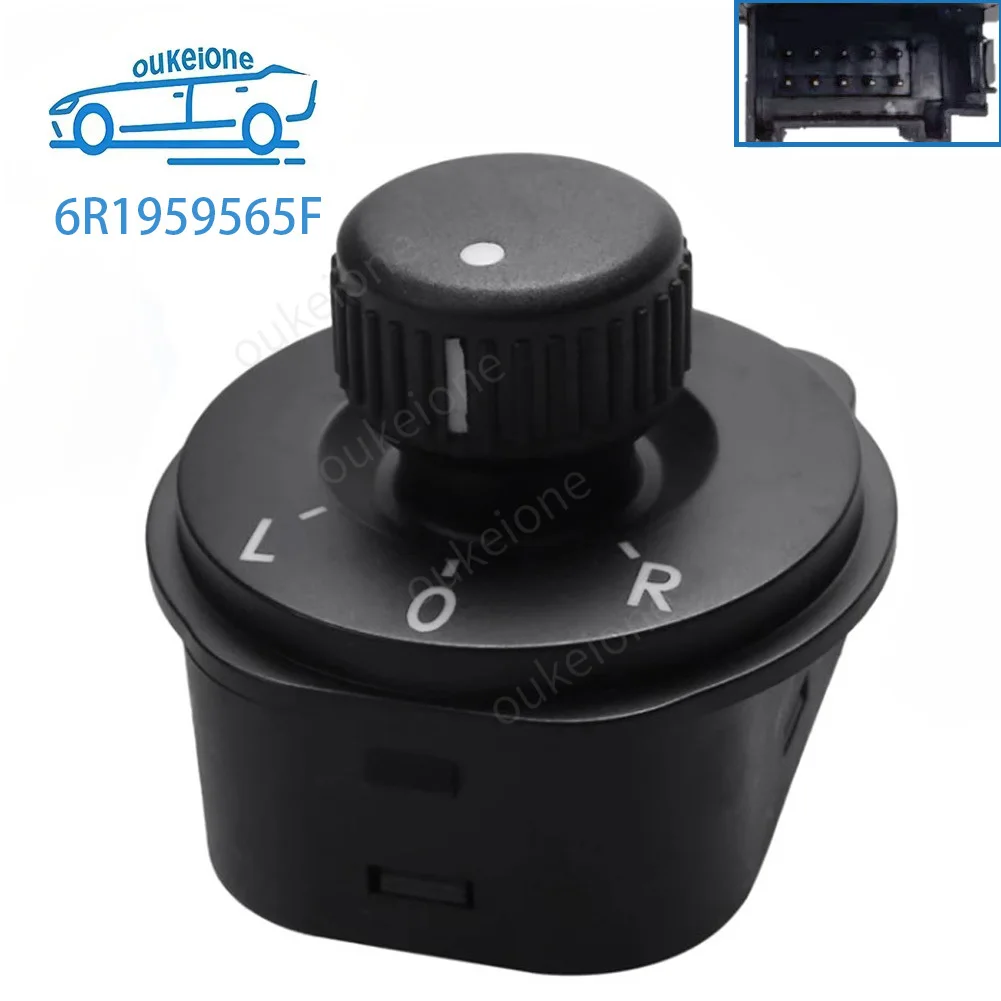 

Для VW Polo 2010 2011 2012 2013 2014-2020 электрический переключатель регулировки зеркала заднего вида, кнопка управления 6R1959565F, автозапчасти