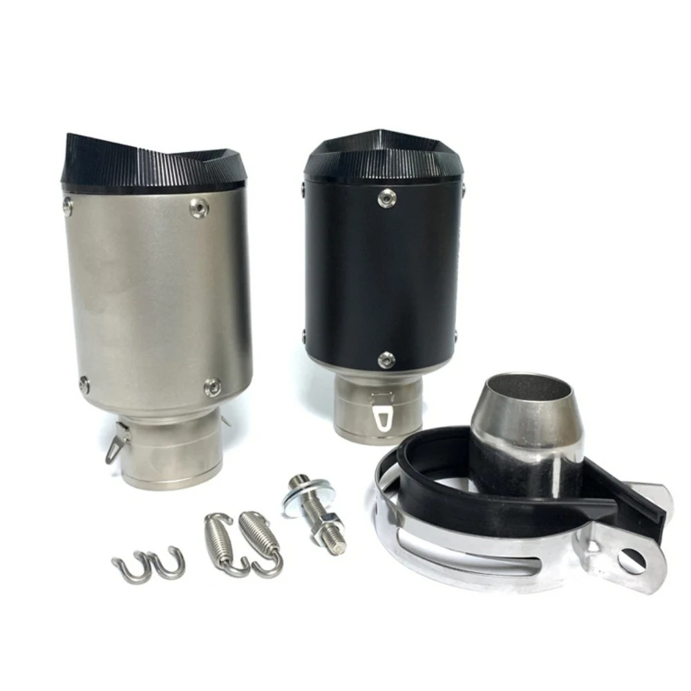 

Motorcycle Exhaust Muffler Stainless Steel ID:51mm Length 175mm Exhaust Pipe FOR YAMAHA FZR 250 FZ6R YZF-R6 FOR HONDA VFR 1200F