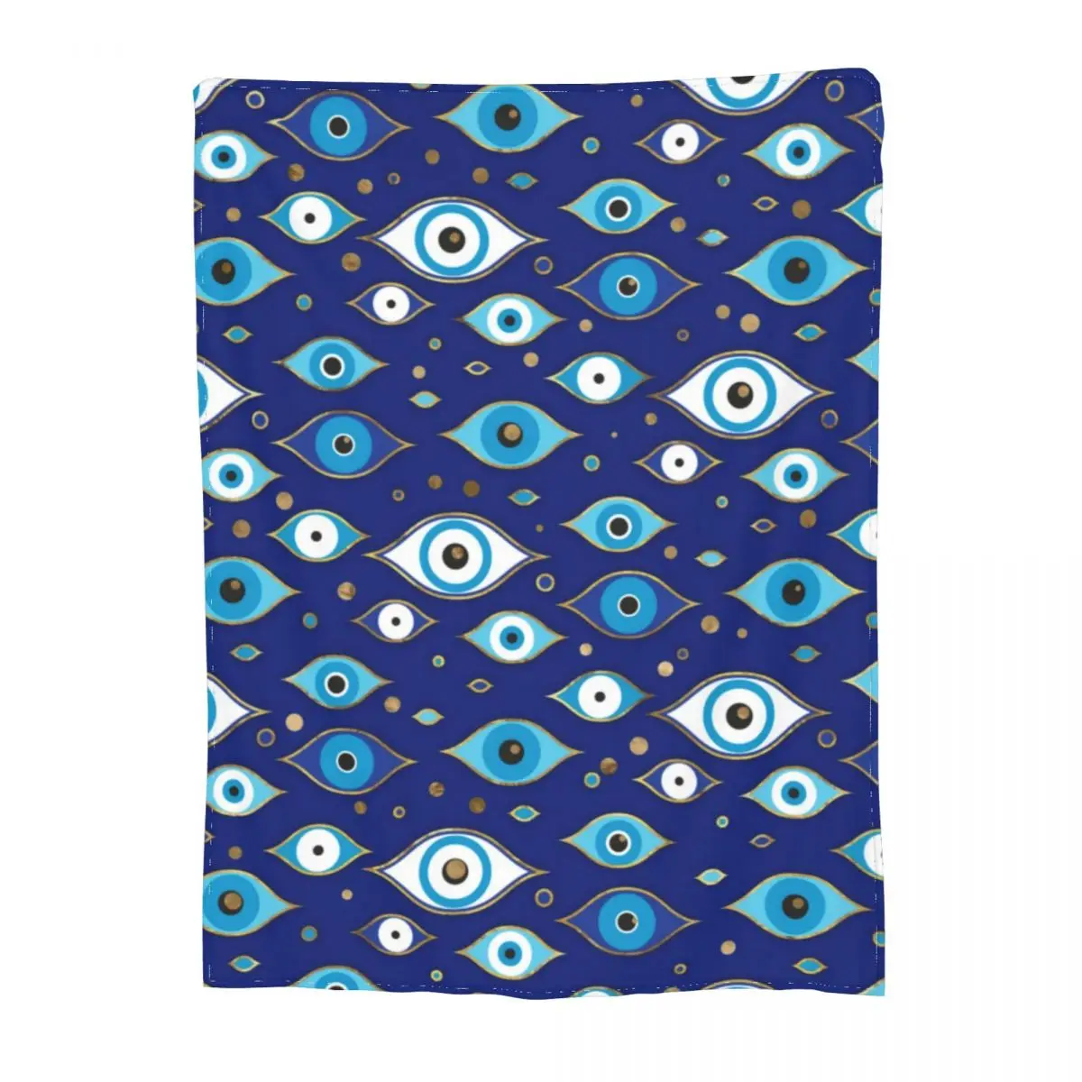 

Синее одеяло с изображением сглаза, греческие матаки, недорогое пушистое покрывало, флисовое супермягкое покрывало для любой погоды