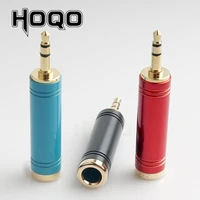 gold plating audio adapter trs 18inch to 14inch trs 3 5mm to 6 35mm female mono jack stereo hifi mic audio connector