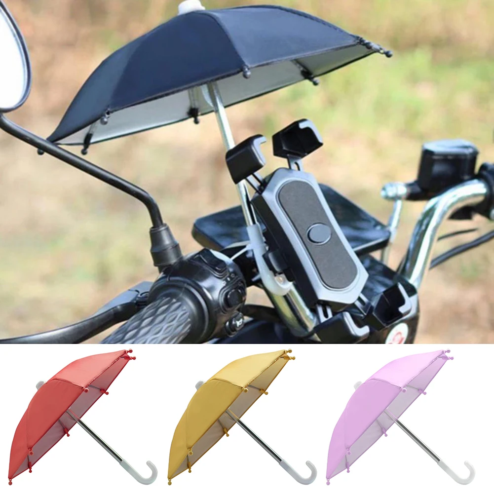 

1PC Mobile Phone Holder Motorcycle Bicycle Umbrella Portable Waterproof Red /yellow/ Pink Polyester + Dumb Glue 25-28CM