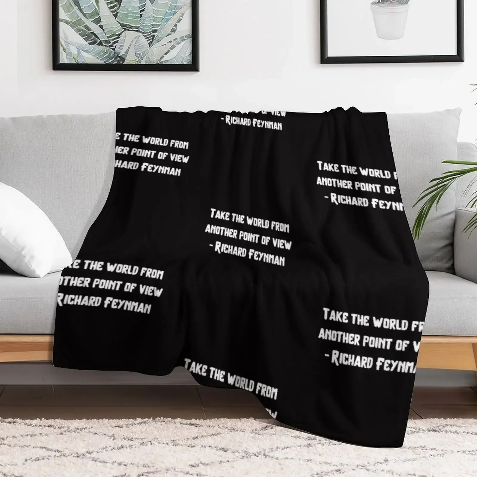 Одеяло с цитатой по физике Ричарда Фейнмана утяжеленное одеяло роскошные