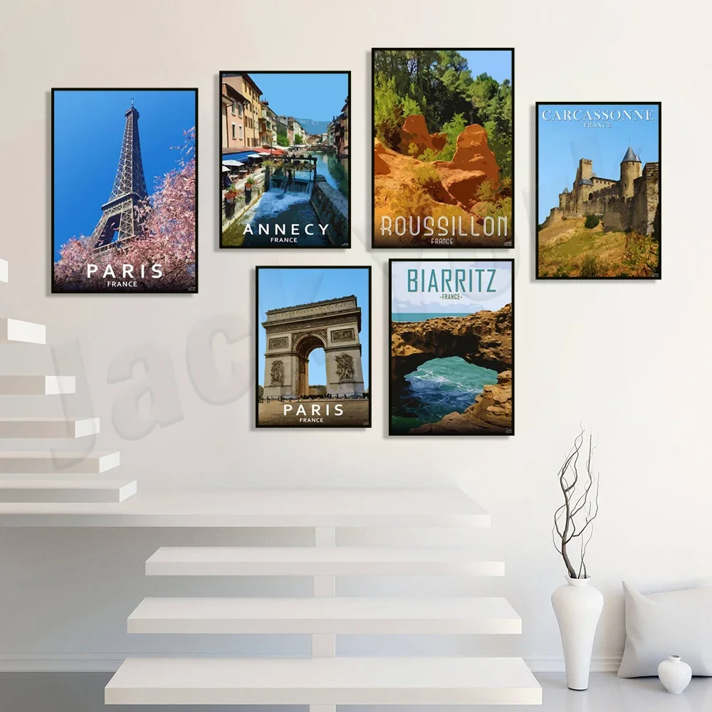 Дорожный постер с изображением монастыря Тулузы монтая Анси байоны Венеции